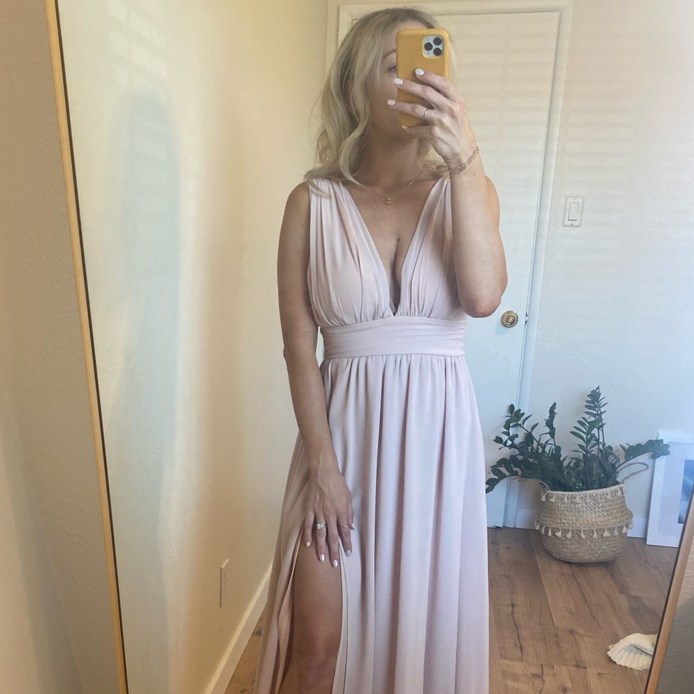 Lulu's Heavenly Hues Blush Dress